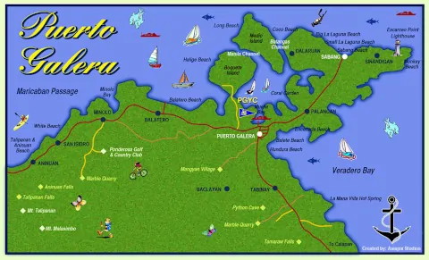 Map of Puerto Galera